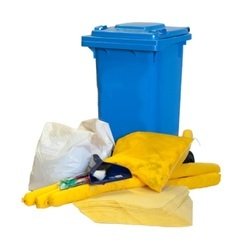 100L Acid, Chemical & Fuel Spill Kits with Wheeled Bin BD